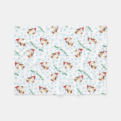 クリスマスカヴァリエ フリースブランケット (正面(横))