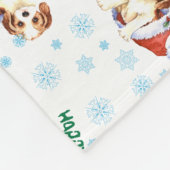 クリスマスカヴァリエ フリースブランケット (角)