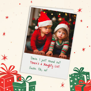 クリスマスカーいけなドのリストの子供 シーズンカード