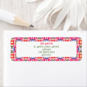 クリスマスカーすてきドメリー差出人住所ラベル ラベル (インサイチュ)