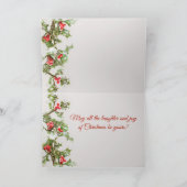 クリスマスカーすてきド、ホリー シーズンカード (内部)