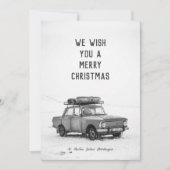 クリスマスカーエレガントド – 白黒#1 シーズンカード (正面)