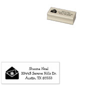 クリスマスカーカスタムドの住所ラバーアートスタンプ ラバースタンプ (押印)