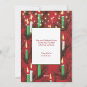 クリスマスカーカスタムドの写真ヴィンテージの背景 シーズンカード (裏面)