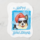 クリスマスカーディガンウェルシュコーギー シーズンカード (正面/裏面)