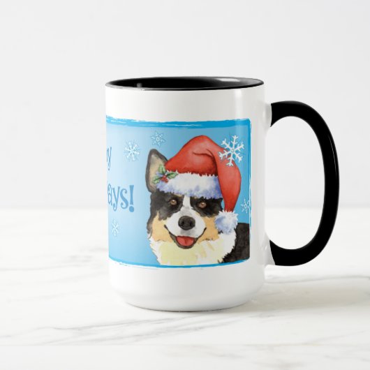 クリスマスカーディガンウェルシュコーギー マグカップ (右)