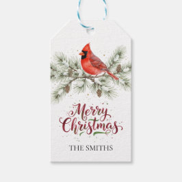 クリスマスカーディナルホリデーギフトタグ ギフトタグ