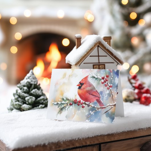 クリスマスカーディナル シーズンカード