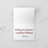 クリスマスカーディナル シーズンカード (内部)