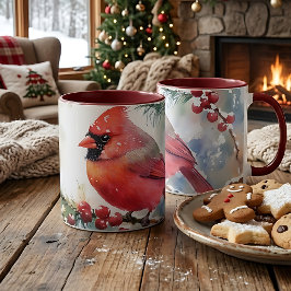 クリスマスカーディナル マグカップ
