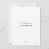 クリスマスカードから雪だるまメリークリスマス シーズンカード (裏面)