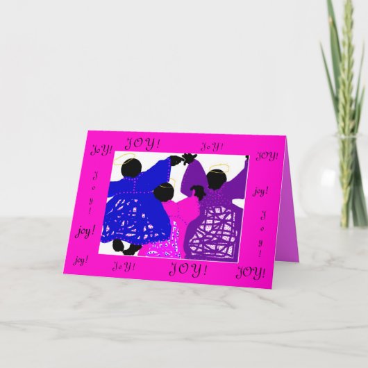 クリスマスカードか喜びの天使 シーズンカード (正面)