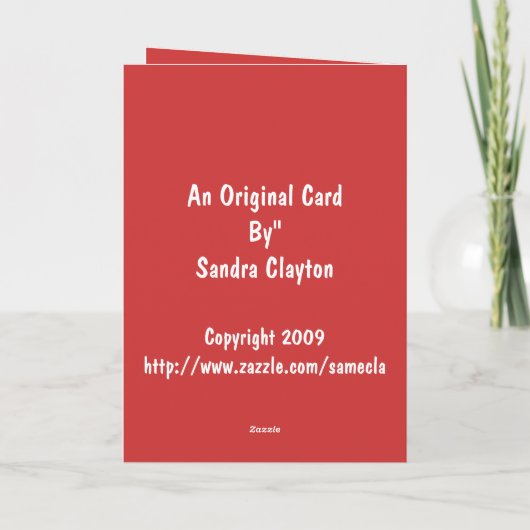 クリスマスカードか喜び シーズンカード (裏面)