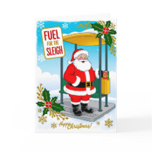 クリスマスカードがそりを燃やすおもしろい