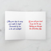 クリスマスカードがそりを燃やすおもしろい シーズンカード (内部)