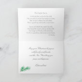 クリスマスカードそして詩"待っているサンタ" シーズンカード (内部)