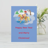 クリスマスカードです。 招待状 (スタンド正面)