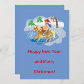 クリスマスカードです。 招待状 (正面/裏面)