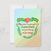 クリスマスカードで平和が贈り物になるかも (正面)