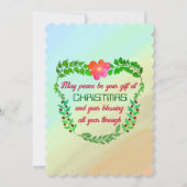 クリスマスカードで平和が贈り物になるかも (正面)