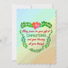 クリスマスカードで平和が贈り物になるかも