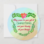 クリスマスカードで平和が贈り物になるかも (正面)