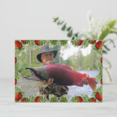 クリスマスカードで自分の写真をカスタマイズ サンキューカード (スタンド正面)