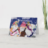 クリスマスカードと格言バンドハッピーソング カード (正面)