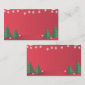 クリスマスカードと結婚 名刺 (正面/裏面)