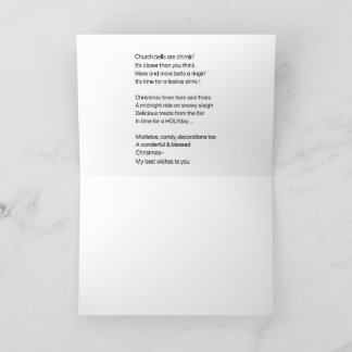 クリスマスカードと詩 シーズンカード