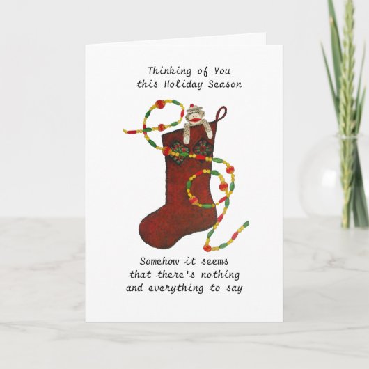 クリスマスカードには何も言うことはない シーズンカード (正面)