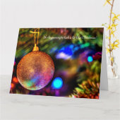 クリスマスカードによく似て来た カード (黄色い花)