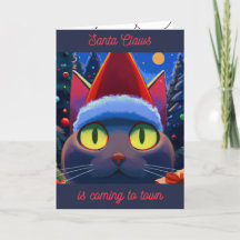 クリスマスカードにサンタの爪