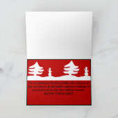 クリスマスカードにサンタ魚釣り カード (内部)