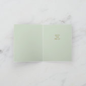 クリスマスカードにホールをデッキアップ サンキューカード (内部)