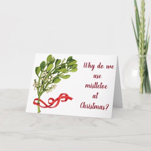 クリスマスカードにミストルを一年中使いたいな カード (正面)