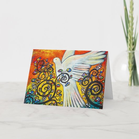 クリスマスカードに平和が訪れた シーズンカード (正面)