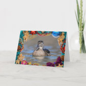 クリスマスカードに登場するウッドアヒル カード (正面)