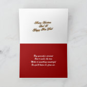 クリスマスカードのお金のホールダー シーズンカード (内部)