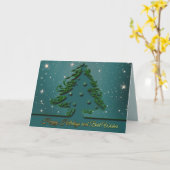 クリスマスカードのご挨拶 カード (黄色い花)