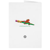 クリスマスカードのウィリアムのMorrisスタイルの平和鳩 (裏面)