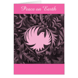 クリスマスカードのウィリアムのMorrisスタイルの平和鳩