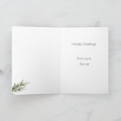 クリスマスカードのオーナメント反射 カード (内部)