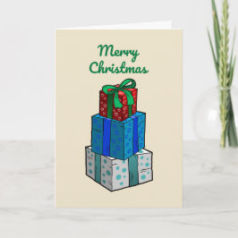 クリスマスカードのクリスマスプレゼント シーズンカード