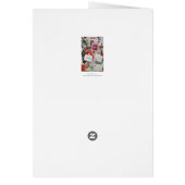 クリスマスカードのコラージュ (裏面)