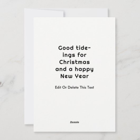 クリスマスカードのセーリング シーズンカード (裏面)