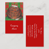 クリスマスカードのテンプレート 名刺 (正面/裏面)