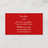 クリスマスカードのテンプレート 名刺 (裏面)