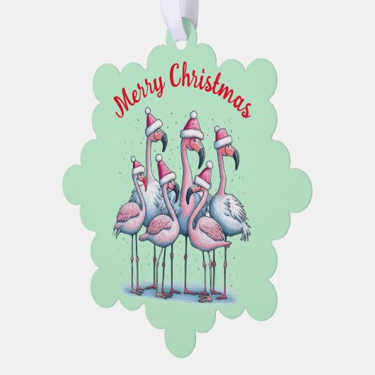 クリスマスカードのパーソナライズオーナメント オーナメントカード (左)