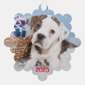 クリスマスカードのパーソナライズオーナメント オーナメントカード (正面)